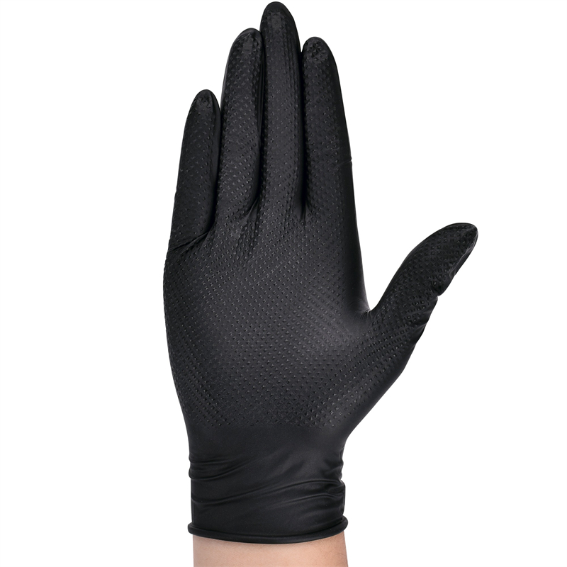 Guantes de nitrilo negros de a - Nitrile Mechanic Glove reseña y precio