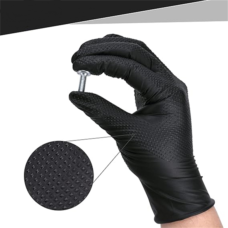 Guantes de nitrilo negros de a - Nitrile Mechanic Glove reseña y precio