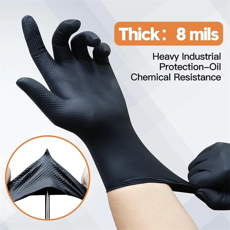 Guantes Industriales de Nitril - Nitrile Mechanic Glove reseña y precio