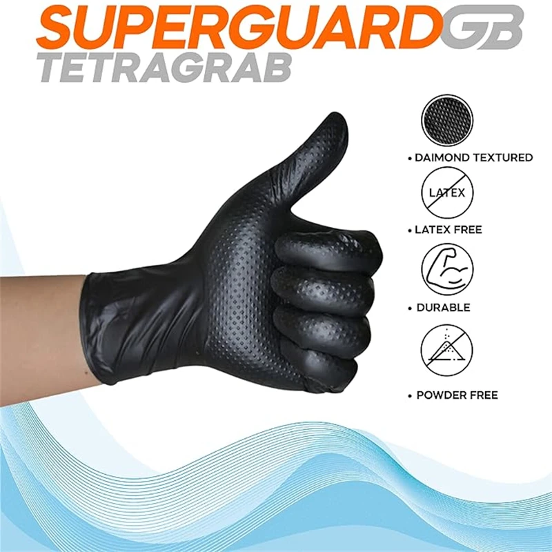 Guantes Industriales de Nitril - Nitrile Mechanic Glove reseña y precio