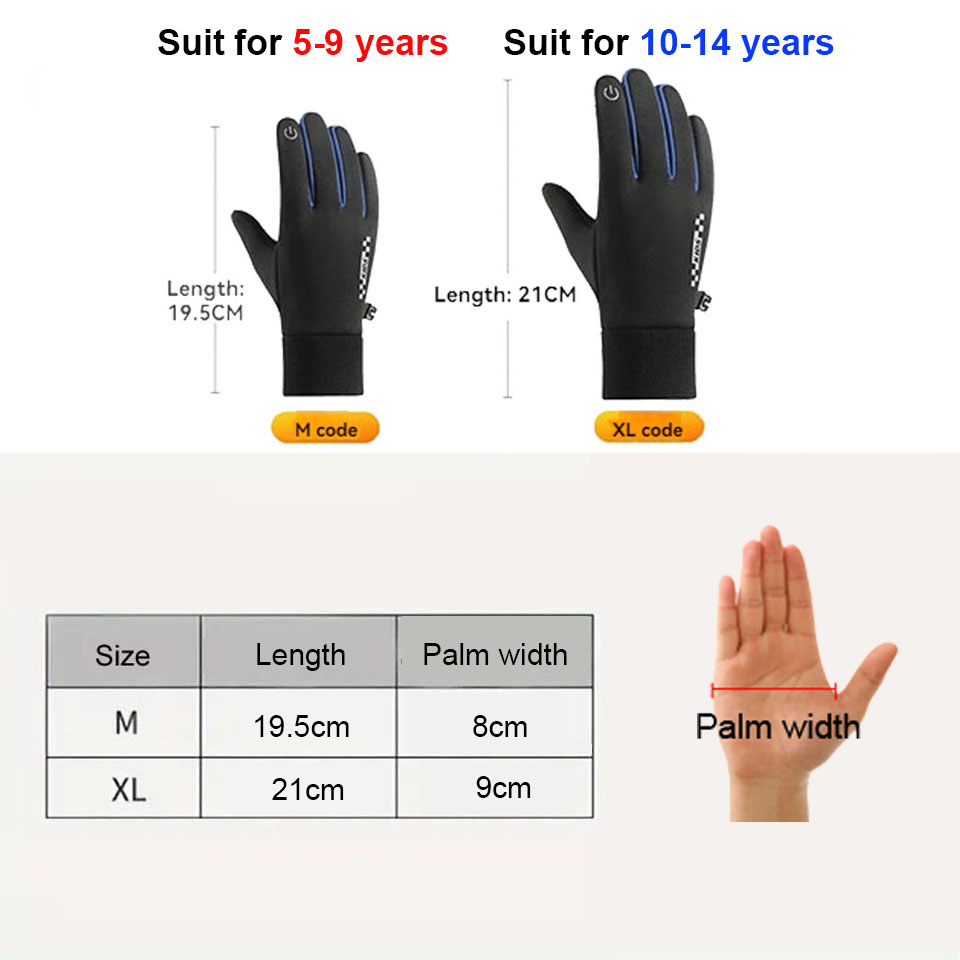 GTUBIKE guantes para niños pan - Ski Glove Waterproof reseña y precio
